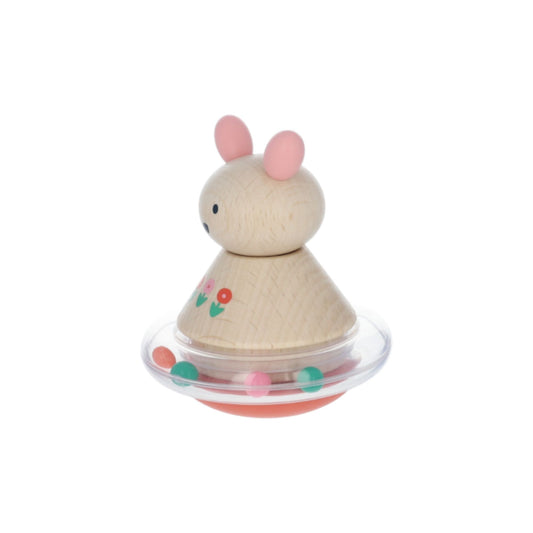 Hochet culbuto à billes lapin - Le Petit Souk