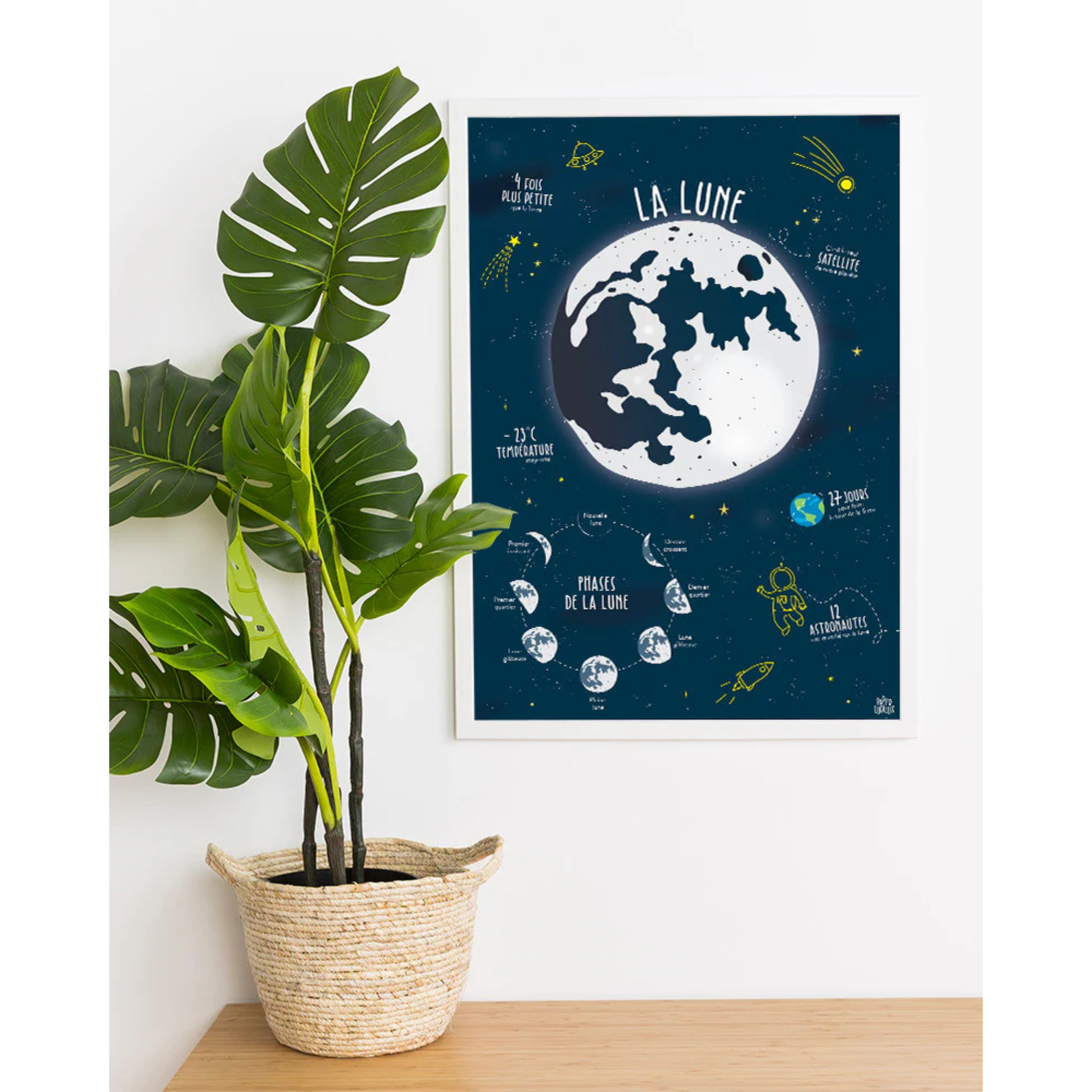 Affiche La Lune - Papier curieux