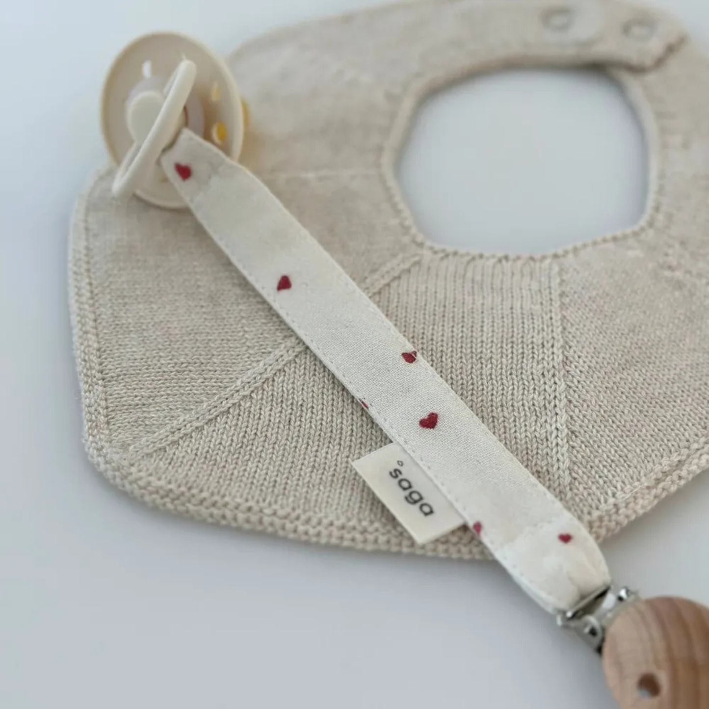 Attache-sucette en coton biologique - Pala - SAGA Copenhagen