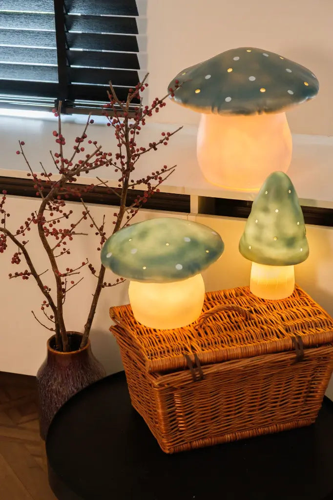 Lampe champignon petit modèle bleu sacrelle - Egmont toys