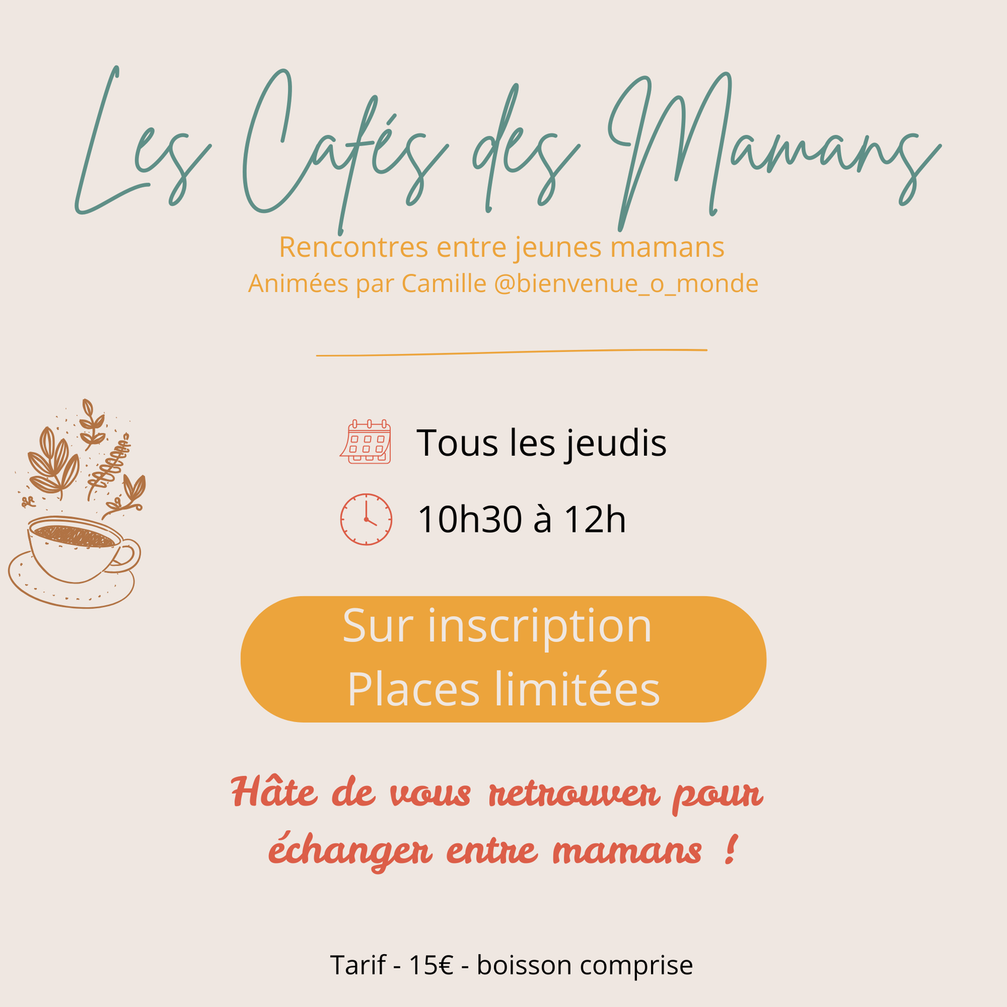 Les Cafés Mamans – Septembre 2026