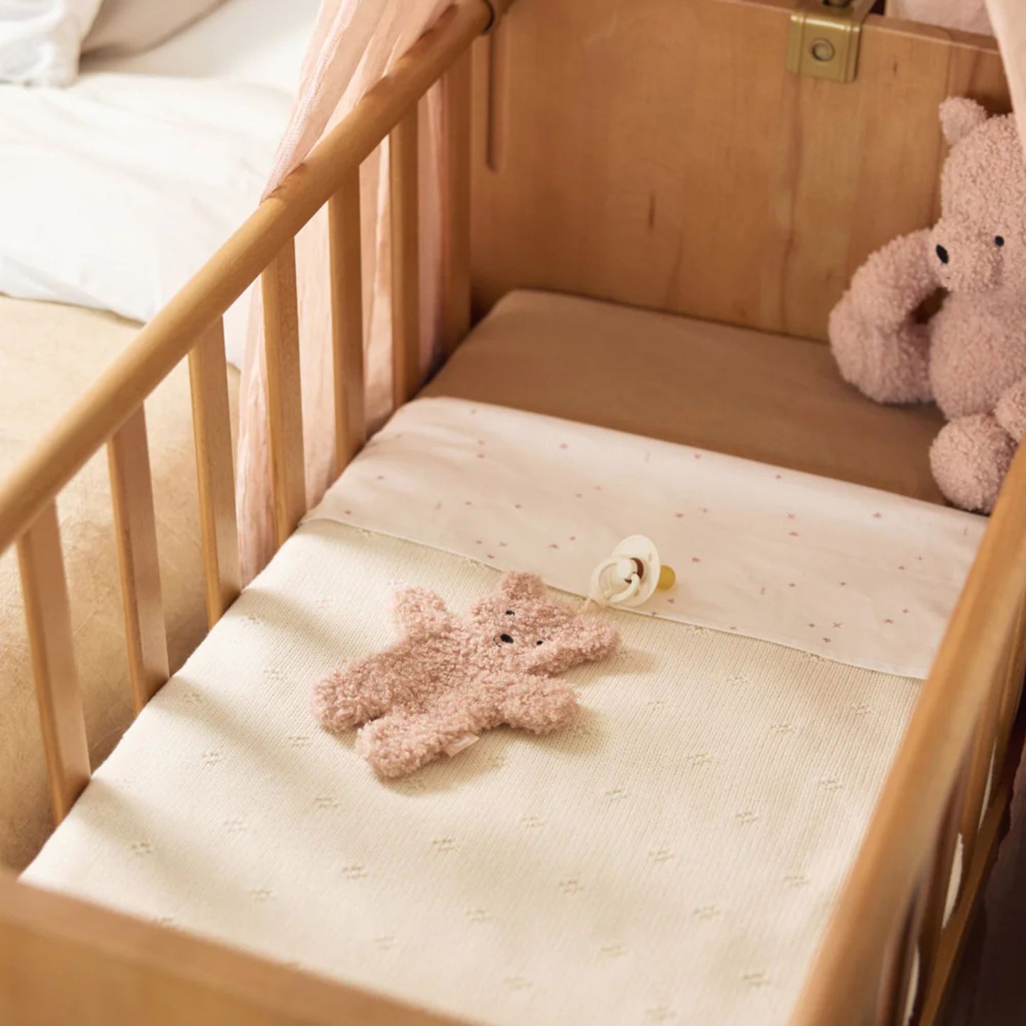 Doudou attache sucette Ourson - Jollein