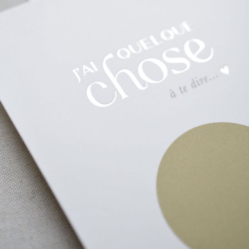 Carterie et annonce grossesse