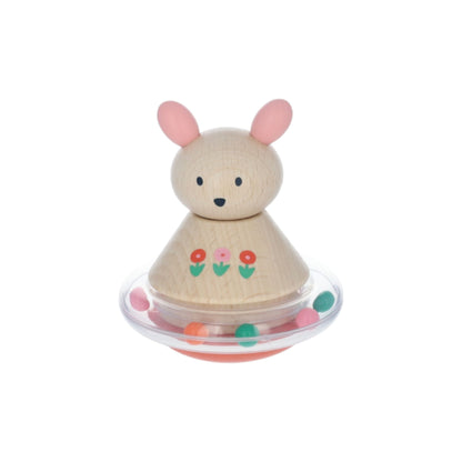Hochet culbuto à billes lapin - Le Petit Souk