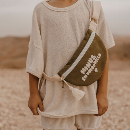 Sac banane enfant Minus en vadrouille - Kaki