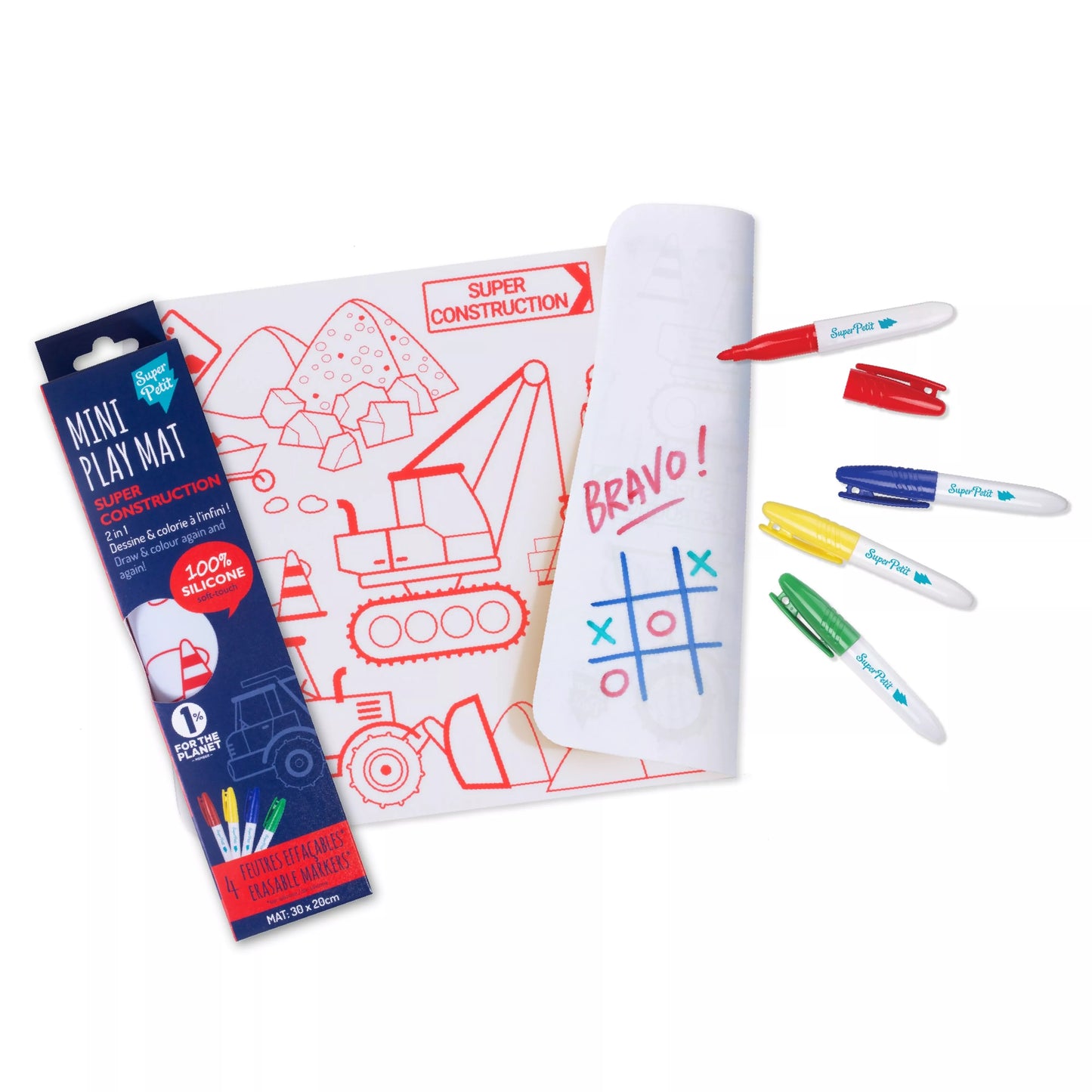 Coloriage nomade réutilisable - Chantier - Super Petit