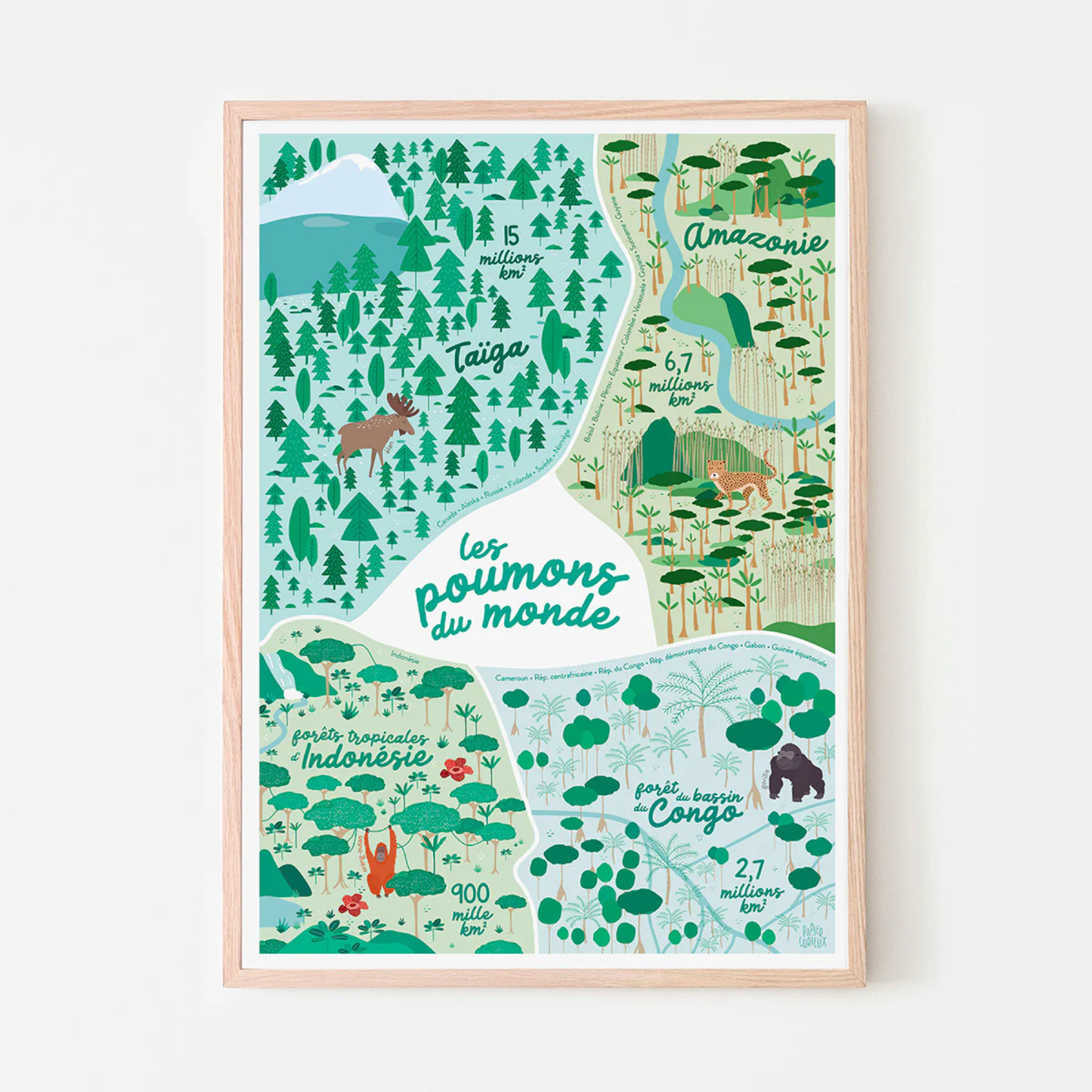 Affiche « Les Grandes Forêts » - Papier curieux