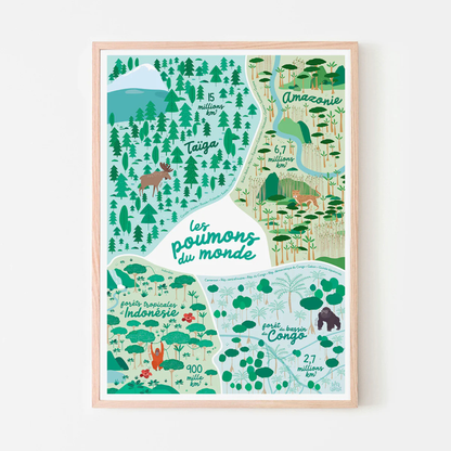 Affiche « Les Grandes Forêts » - Papier curieux