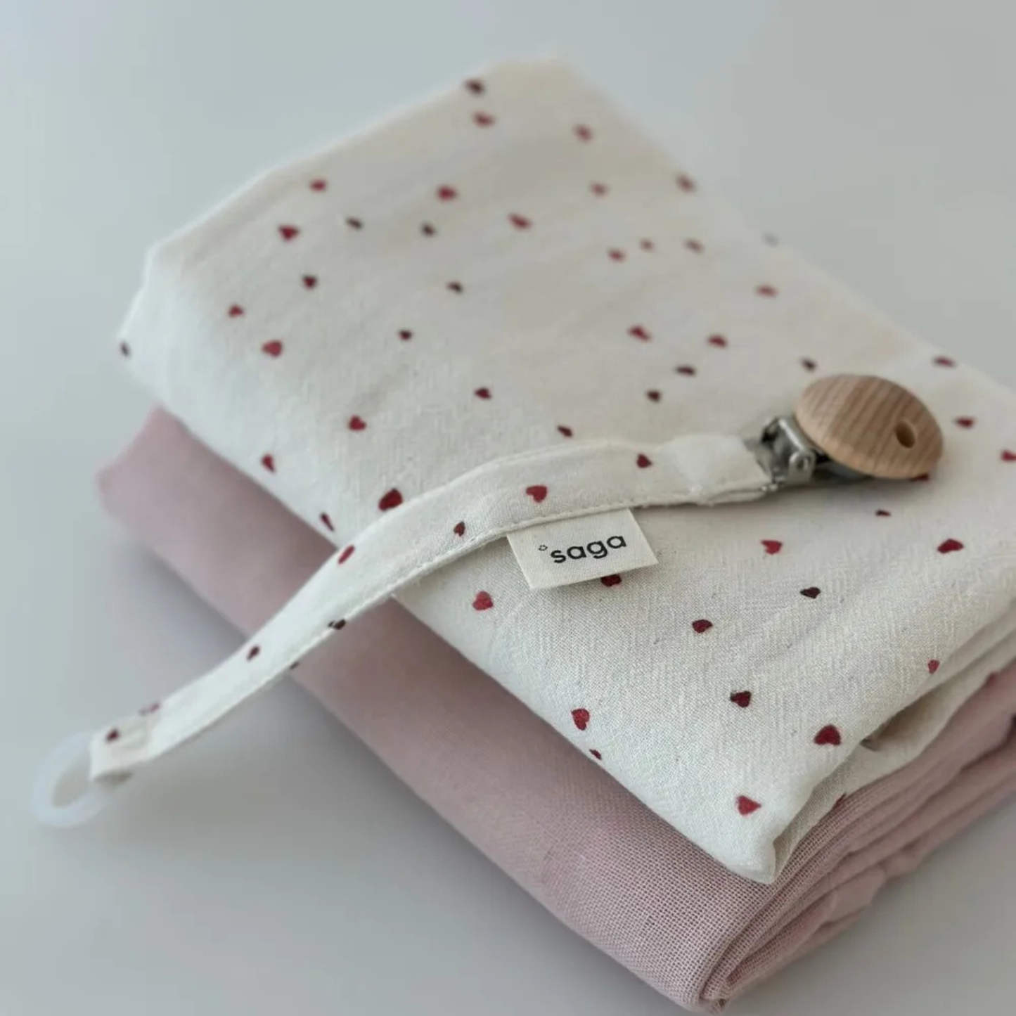 Attache-sucette en coton biologique - Pala - SAGA Copenhagen
