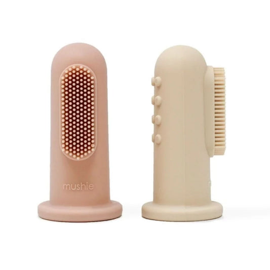 Lot de 2 brosses à dents à doigt - Mushie