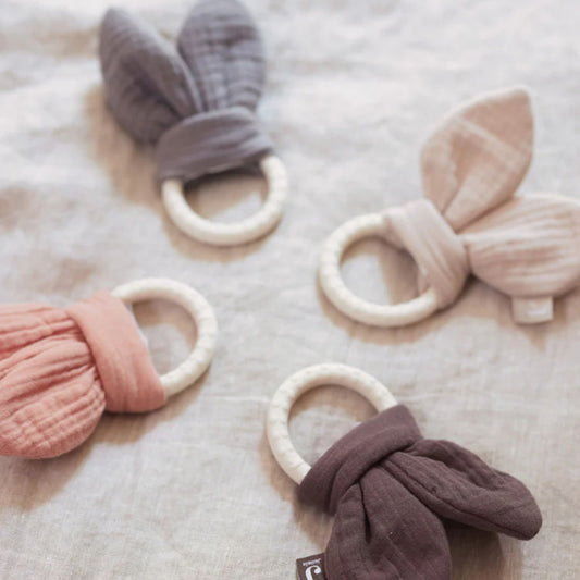 Anneau de dentition en silicone Oreilles de lapin - Jollein