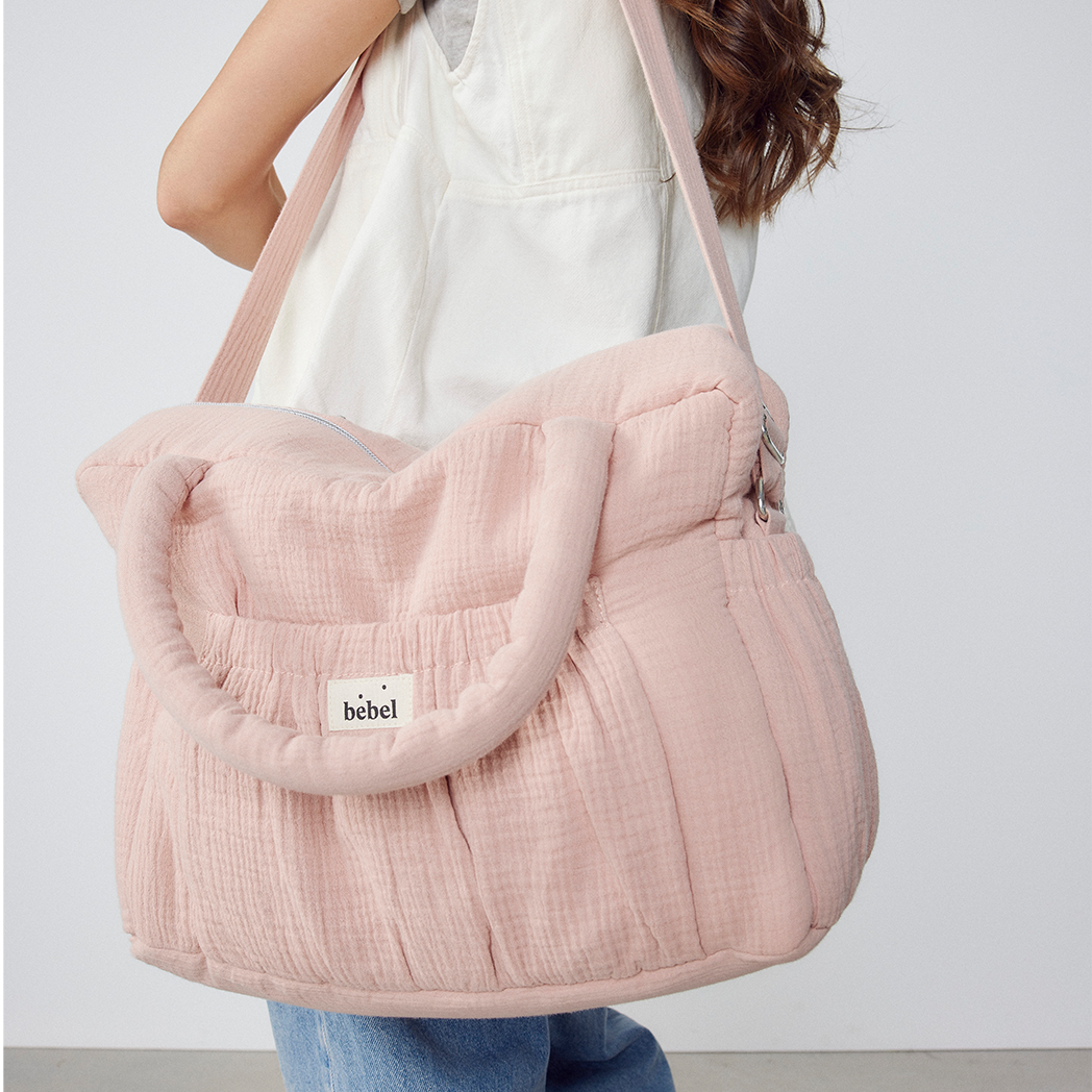 Sac à langer "Comme un bonbon" - Vieux rose - Bebel