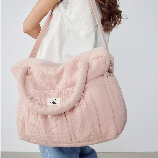 Sac à langer "Comme un bonbon" - Vieux rose - Bebel