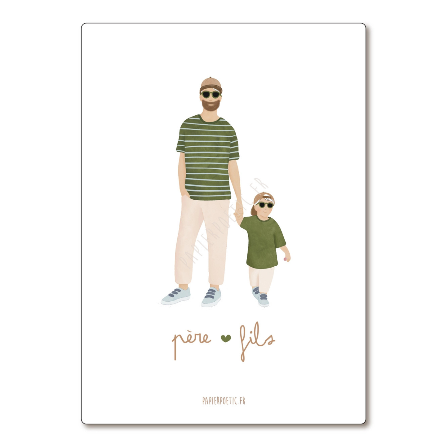 Carte Père & Fils – Papier Poetic