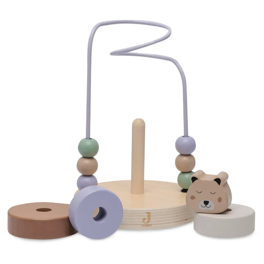 Boulier en bois avec tour à empiler - Jollein