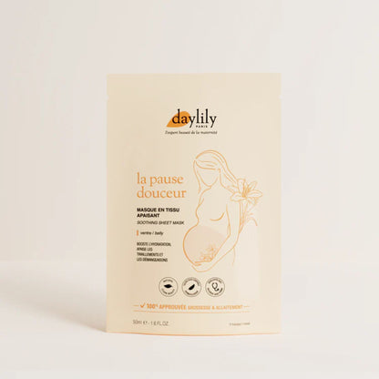 Masque tissu apaisant pour le ventre - Daylily