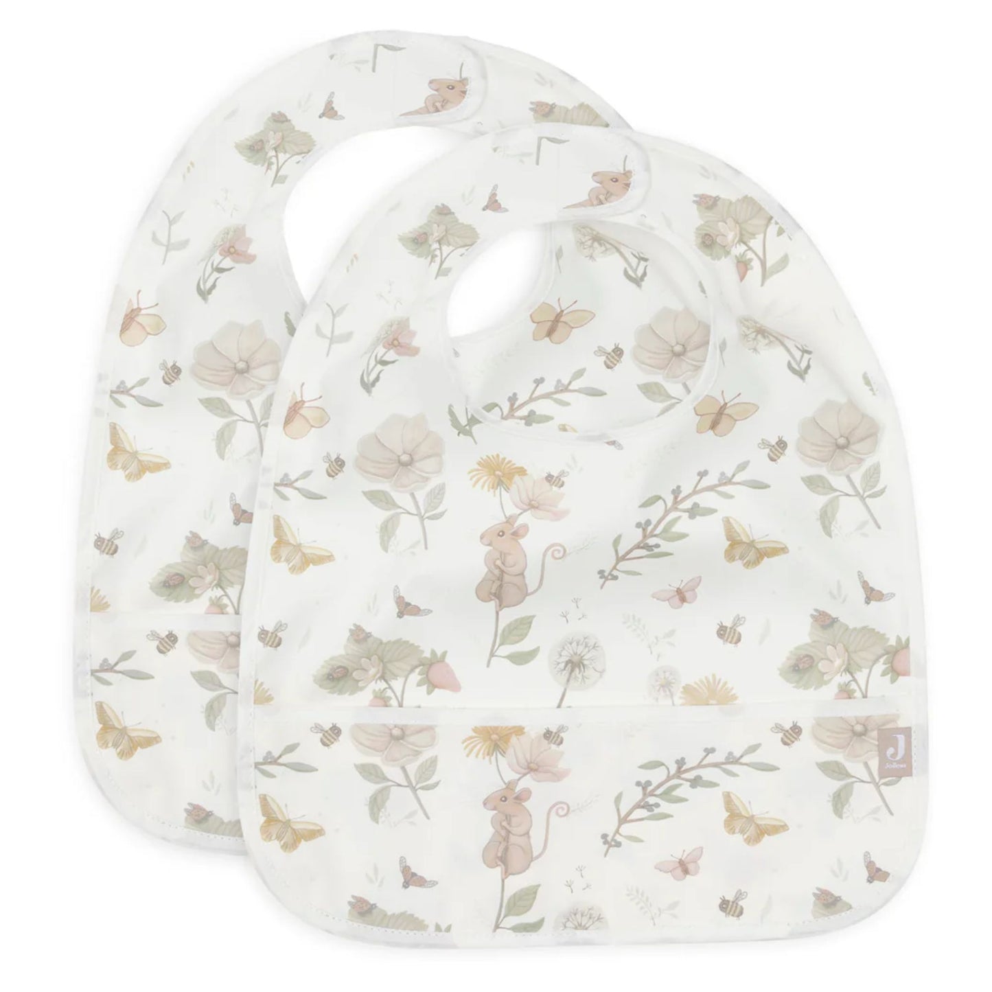 Lot de 2 bavoirs plastifiés - Jollein