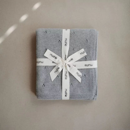 Couverture tricotée - Mushie