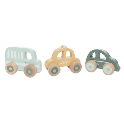 Lot de 3 voitures en bois On the Go - Jollein -