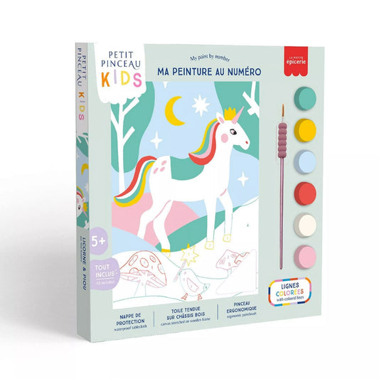 Kit de peinture au numéro pour enfants - Licorne