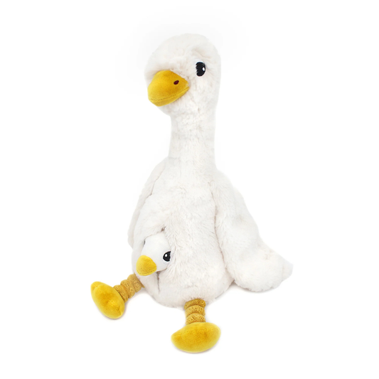 Peluche Oie et son bébé - Les Déglingos