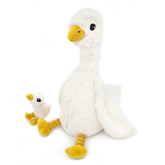 Peluche Oie et son bébé - Les Déglingos