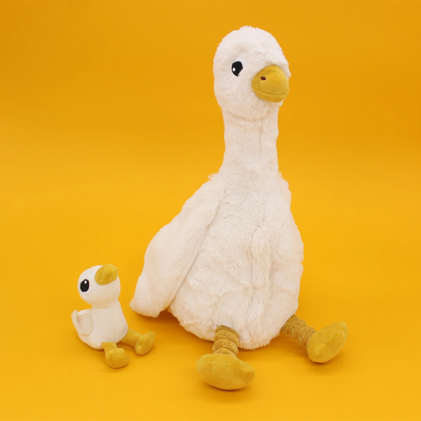 Peluche Oie et son bébé - Les Déglingos