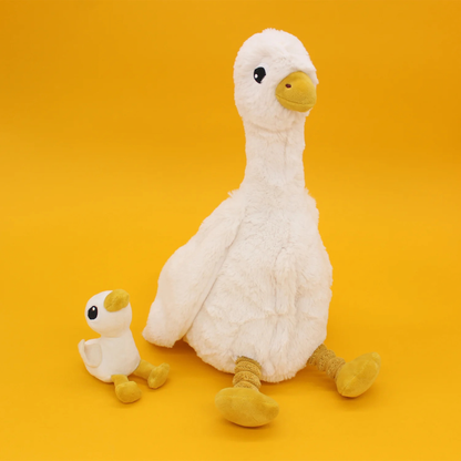 Peluche Oie et son bébé - Les Déglingos
