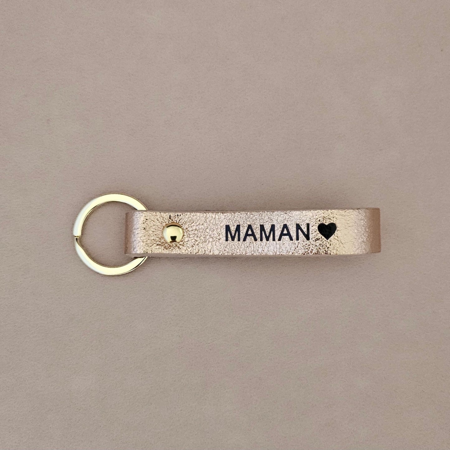 Porte clé en cuir Maman - Royal Marais