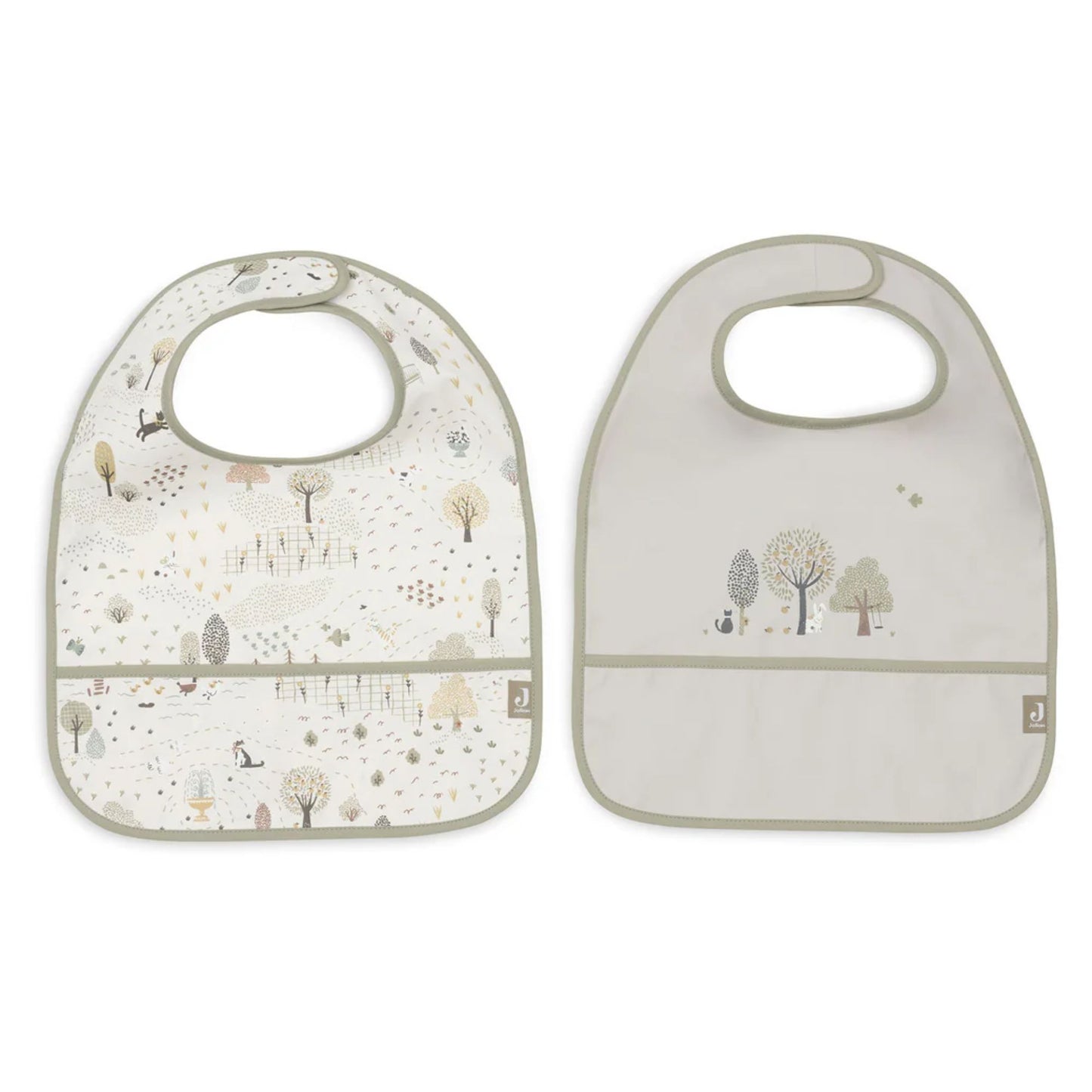Lot de 2 bavoirs plastifiés - Jollein