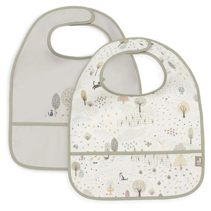 Lot de 2 bavoirs plastifiés - Jollein