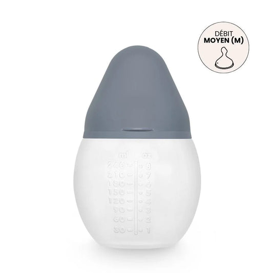 Biberon anti-colique en silicone médical 240 ml - Élhée