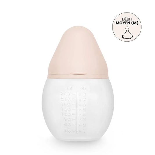 Biberon anti-colique en silicone médical 240 ml - Élhée