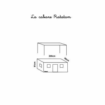 Cabane de table château enfant - Ratatam