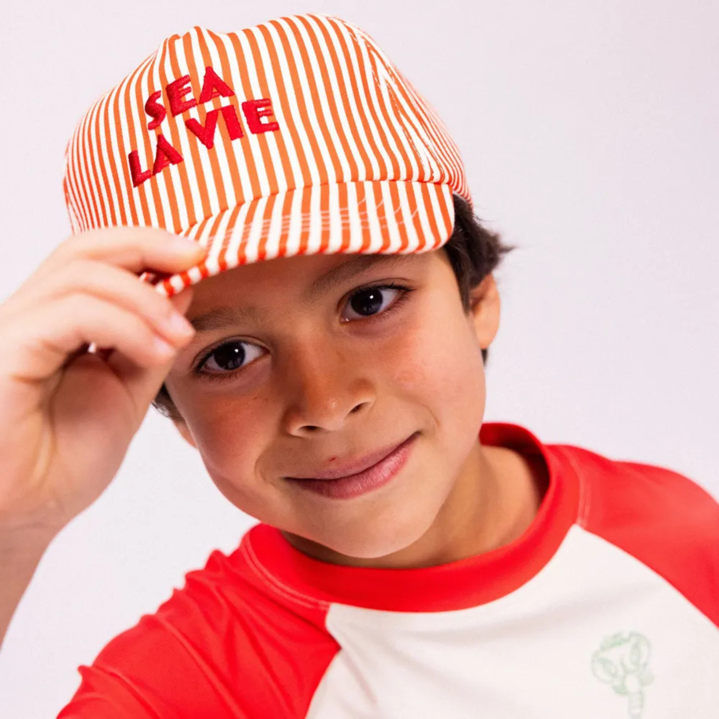Casquette enfant rayée "Sea La Vie" - Swim Essentials