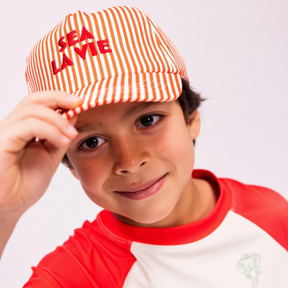 Casquette enfant rayée "Sea La Vie" - Swim Essentials