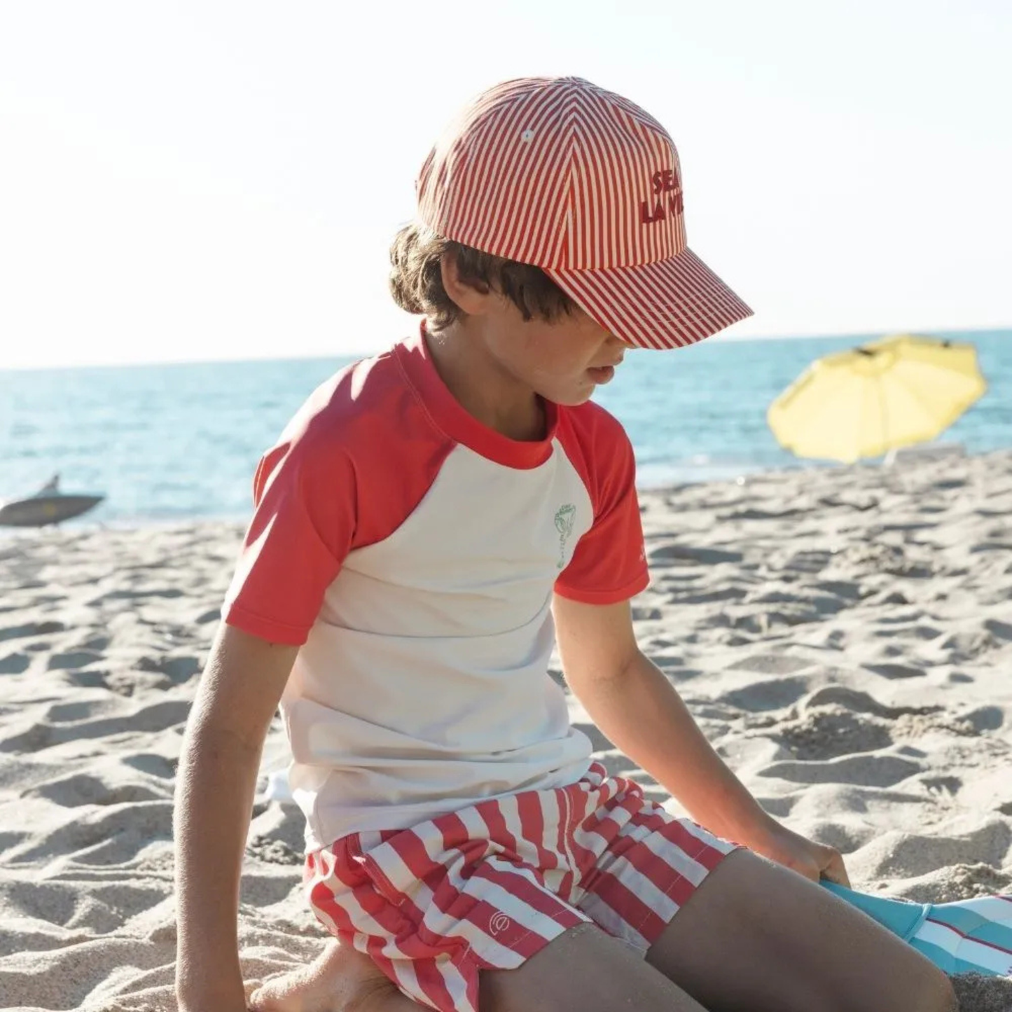 Casquette enfant rayée "Sea La Vie" - Swim Essentials