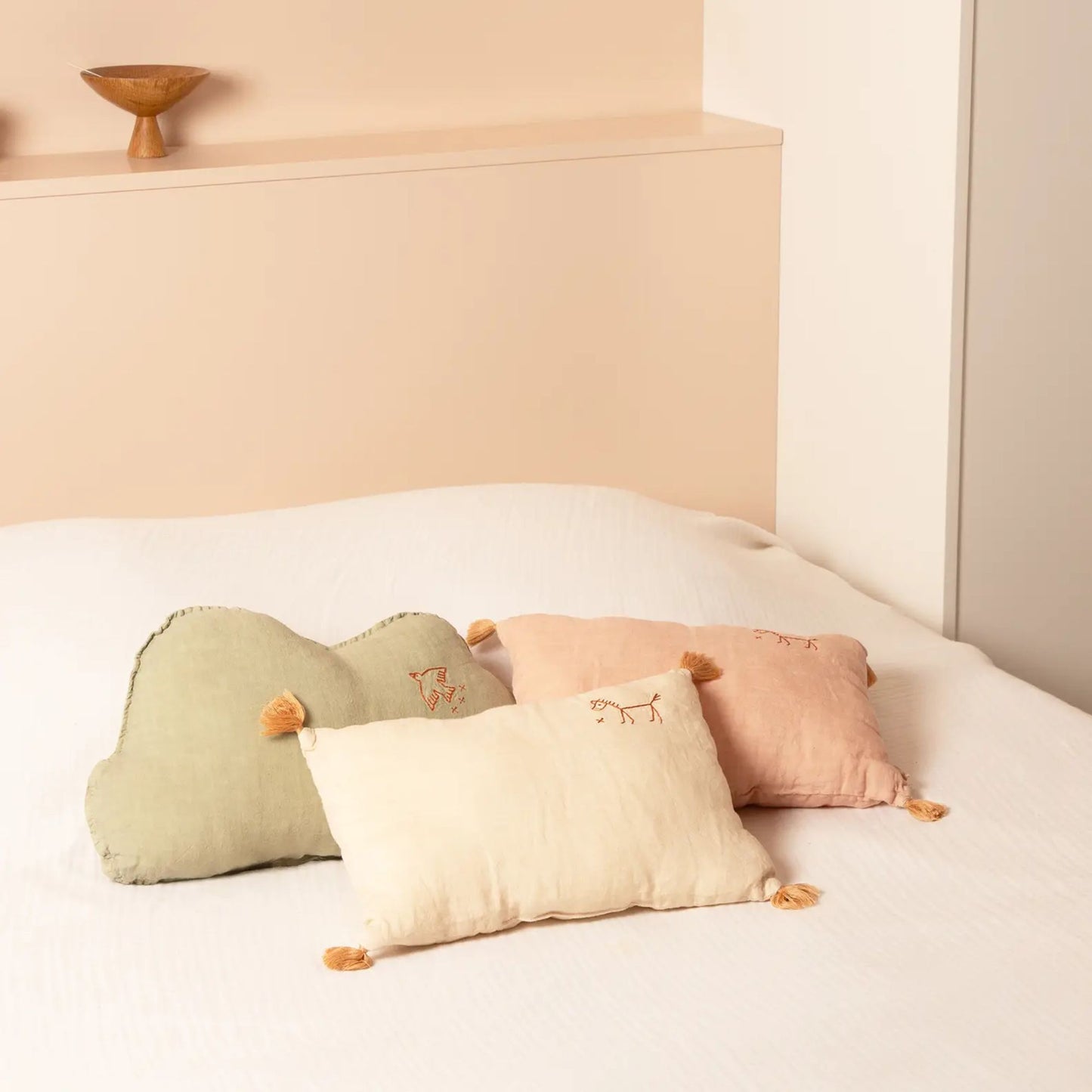 Coussin à pompons - Nobodinoz