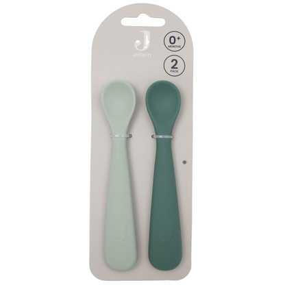 Lot de 2 cuillères en silicone Jade Shades – Jollein