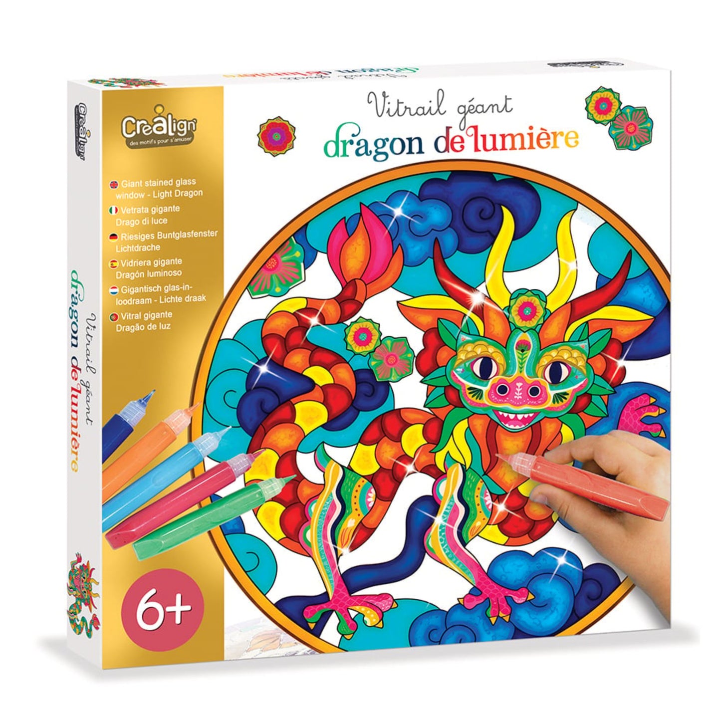 Vitrail géant Dragon - Crea Lign'