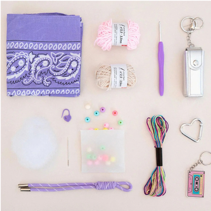 Kit crochet bijoux de sac Pop Mood - La Petite Épicerie