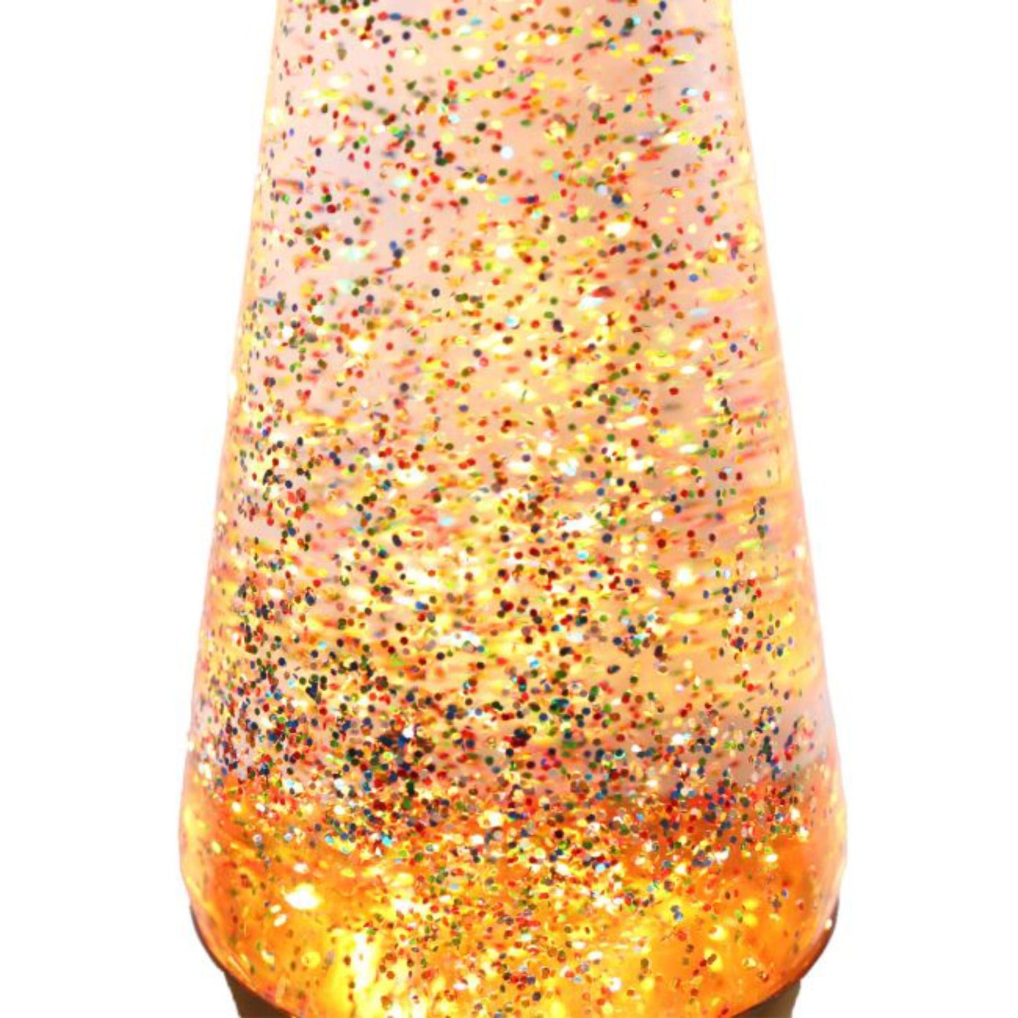 Lampe à lave dorée à paillettes - Le Petit Souk