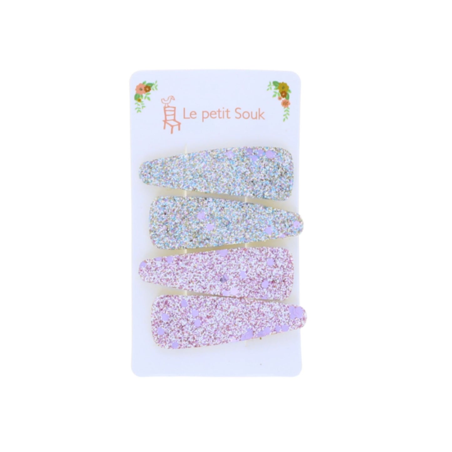 Lot de 4 barrettes strass - Le Petit Souk