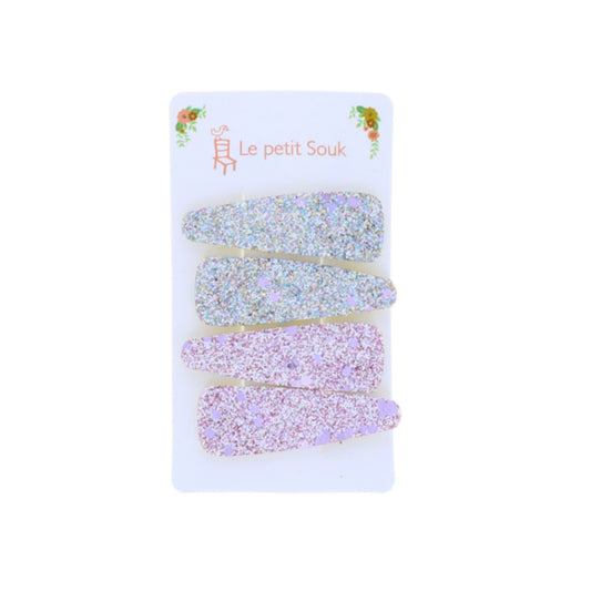 Lot de 4 barrettes strass - Le Petit Souk
