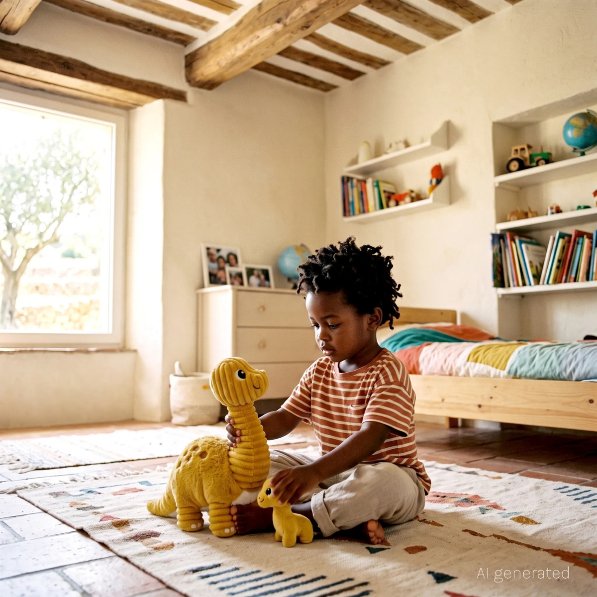 Peluche diplodocus Marcus maman et son bébé –  Les Déglingos
