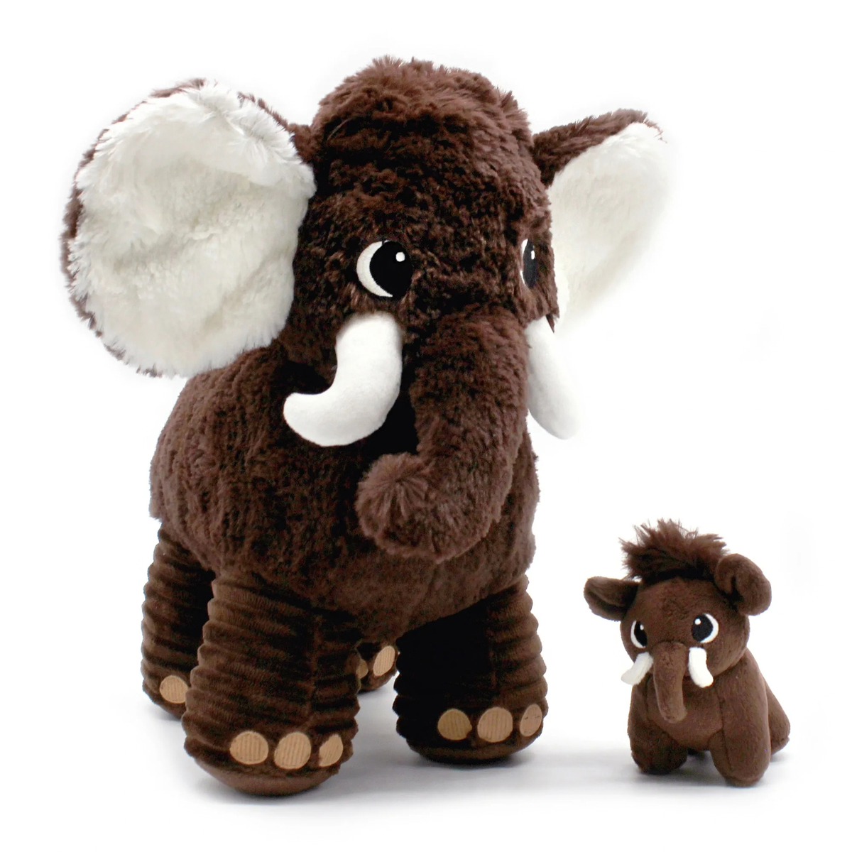 Peluche mammouth Papouth papa et son bébé – Les Déglingos