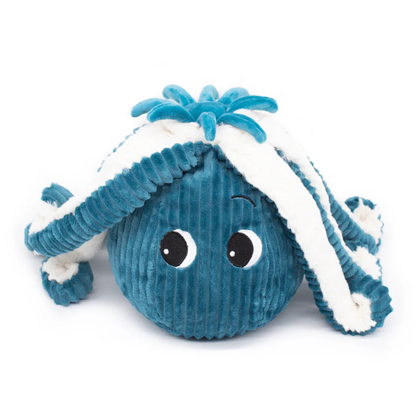 Peluche Pieuvre Filou Géante & son Bébé Bleu - Les Déglingos