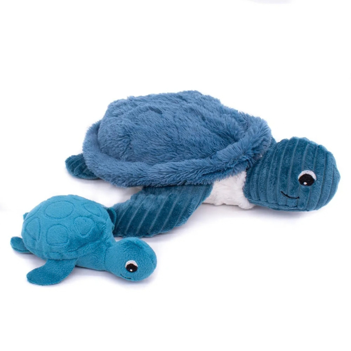 Peluche tortue Sauvenou maman et son bébé bleu – Les Déglingos