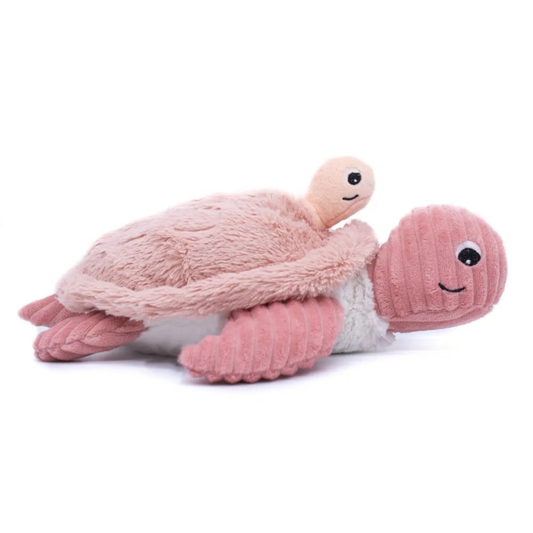 Peluche tortue Sauvenou maman et son bébé rose 29 cm – Les Déglingos