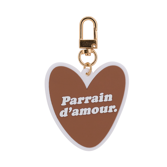 Porte-clés "Parrain d'amour"